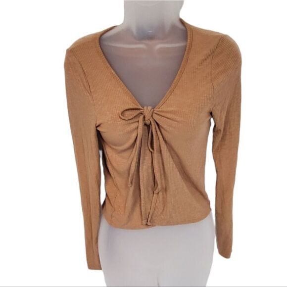 Freshman Tops - Freshman Tie Open Front Juniors Top